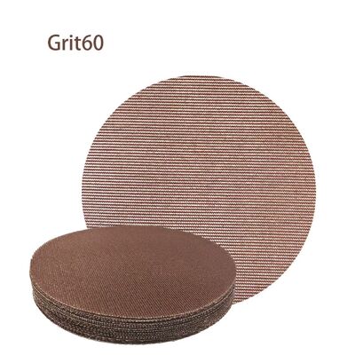 125mm Aluminium Oxide Mesh Sandpaper Abrasive Sanding Disc with Hook and Loop Backing