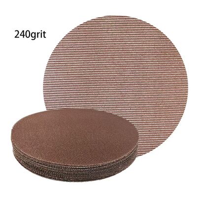 125mm Aluminium Oxide Mesh Sandpaper Abrasive Sanding Disc with Hook and Loop Backing