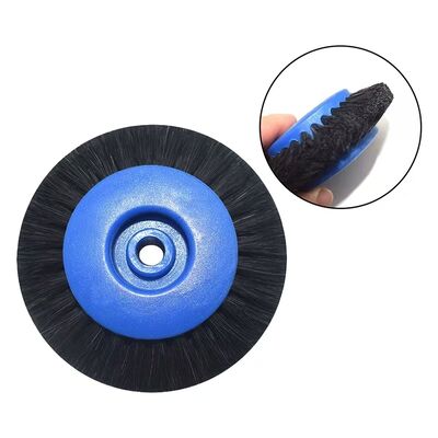 Premium Soft Boar Bristle Polishing Round Brush 78mm For Intricate Cleaning