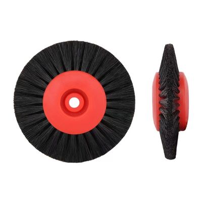 OEM Natural Bristle Hair Brush Polishing 80mm 4C Size For Dry Brushing