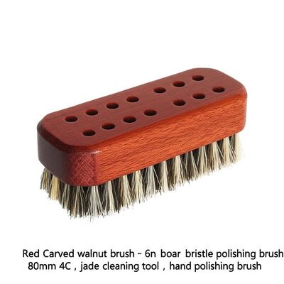 OEM Natural Bristle Hair Brush Polishing 80mm 4C Size For Dry Brushing