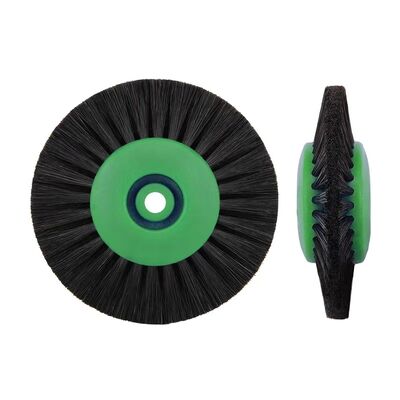 65mm Round Natural Bristle Hairbrushes Synthetic Boar Bristle Brush Custom