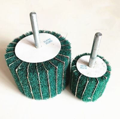 Green Shaft Grinding Flap Wheel Discs 20mm 25mm 30mm 40mm 50mm 60mm 80mm 100mm