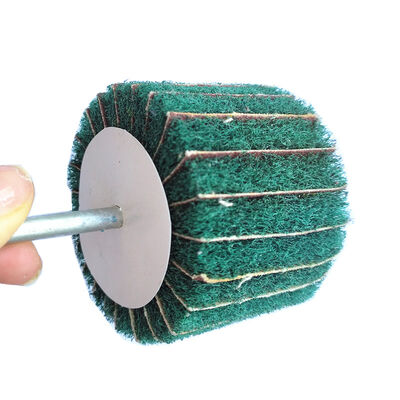Green Shaft Grinding Flap Wheel Discs 20mm 25mm 30mm 40mm 50mm 60mm 80mm 100mm