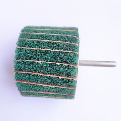 Green Shaft Grinding Flap Wheel Discs 20mm 25mm 30mm 40mm 50mm 60mm 80mm 100mm