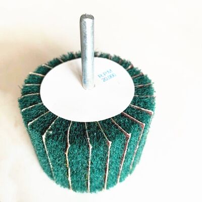 Green Shaft Grinding Flap Wheel Discs 20mm 25mm 30mm 40mm 50mm 60mm 80mm 100mm