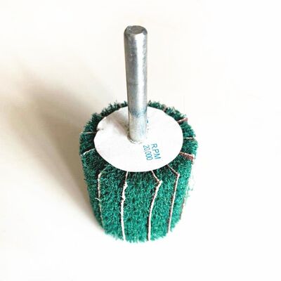 Green Shaft Grinding Flap Wheel Discs 20mm 25mm 30mm 40mm 50mm 60mm 80mm 100mm
