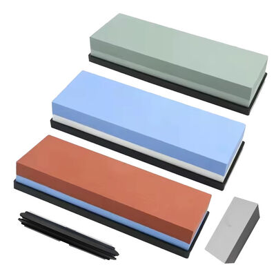 White Corundum Knife Sharpening Honing Stone Double Sided Whetstone 180mm