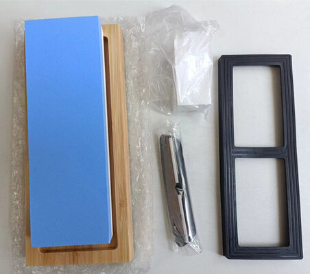 White Corundum Knife Sharpening Honing Stone Double Sided Whetstone 180mm