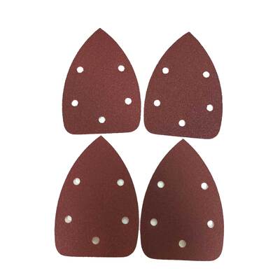2000 Grit Random Orbital Sanding Discs Triangle 5 Hole For Grinding Polishing