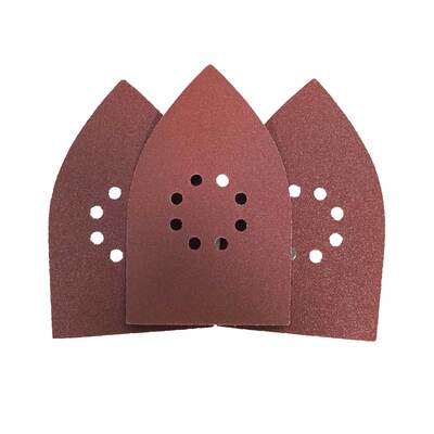 40 Grit AlO Wet Dry Abrasive Sanding Disc Sheets Set With 8 Hole
