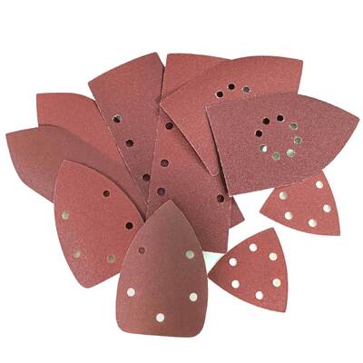 40 Grit AlO Wet Dry Abrasive Sanding Disc Sheets Set With 8 Hole