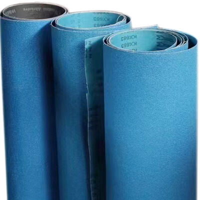 Blue Zirconia Oxide 320 Emery Abrasive Cloth Roll 1.4mx100m For Flap Disc And Sand Belts