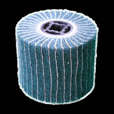 high quality None woven abrasive wheel Abrasive Wire Drawing Wheel with Keyhole Arbor OEM fiber polishing wheel 120*100*19mm