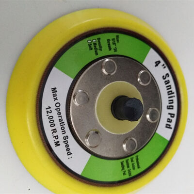 Polishing 125mm 6 Inch Velcro Backing Pad Hook Loop For Pneumatic Orbital Sander Custom