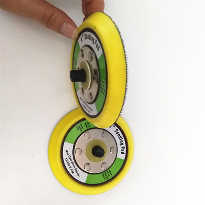 Polishing 125mm 6 Inch Velcro Backing Pad Hook Loop For Pneumatic Orbital Sander Custom