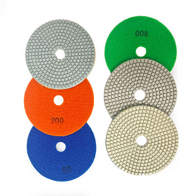 ODM Wet Quartz Polishing Pads Diamond Buffing Pads For Marble Floor 4 Inch