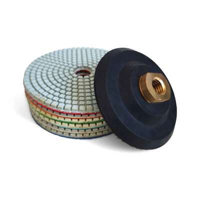 ODM Wet Quartz Polishing Pads Diamond Buffing Pads For Marble Floor 4 Inch