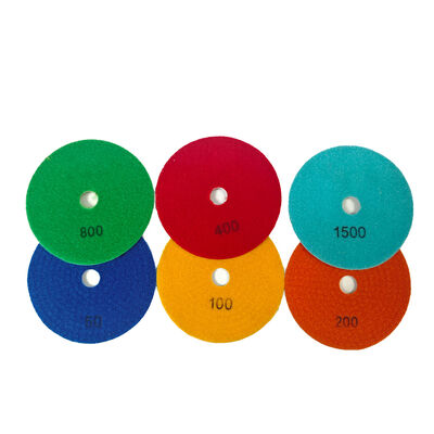 30-3000 Grit Diamond Marble Granite Polishing Pads Flexible OEM
