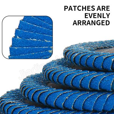 Blue Aluminium Zirconia Flap Disk Grinder 125mm Anti Clogging For Automotive