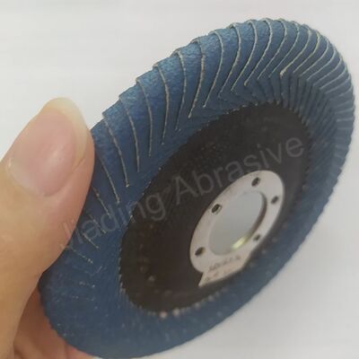 Blue Aluminium Zirconia Flap Disk Grinder 125mm Anti Clogging For Automotive