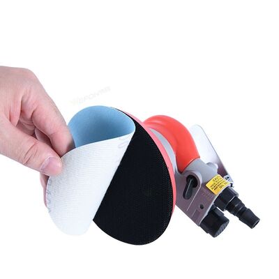 Blue Aluminium sanding disc without holes paper backing round abrasive sandpaper 40#-800# grit hoop&look backing for angle grinder for polishing