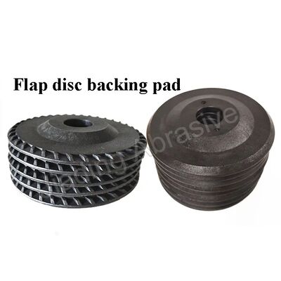 Black Plastic Fiberglass Backing Pads High Hardness Waterproof For Sanding Flap Disc 150mm
