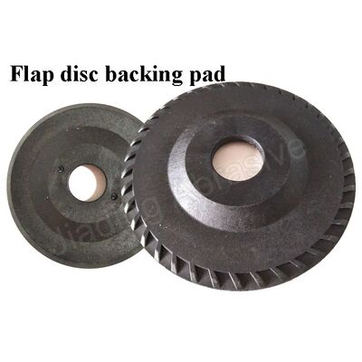 Black Plastic Fiberglass Backing Pads High Hardness Waterproof For Sanding Flap Disc 150mm