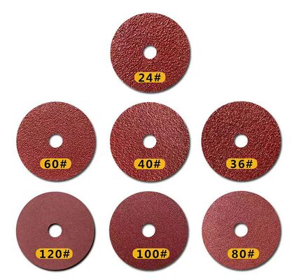 Fiber disc 4",5",6",7" for metal and wood polishing and grinding, girt 24#,36#,40#,60#,80#,100#,120# for angle grinder