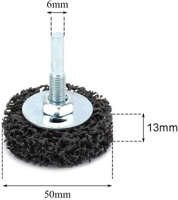 1inch 2inch 3inch black poly strip disc with 1/4" shank Easy Strip & Clean Discs for Abrasive Tools Paint Rust Removal