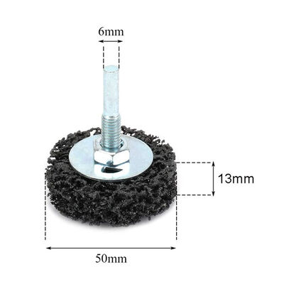 1inch 2inch 3inch black poly strip disc with 1/4" shank Easy Strip & Clean Discs for Abrasive Tools Paint Rust Removal
