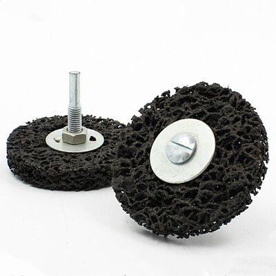 1inch 2inch 3inch black poly strip disc with 1/4" shank Easy Strip & Clean Discs for Abrasive Tools Paint Rust Removal