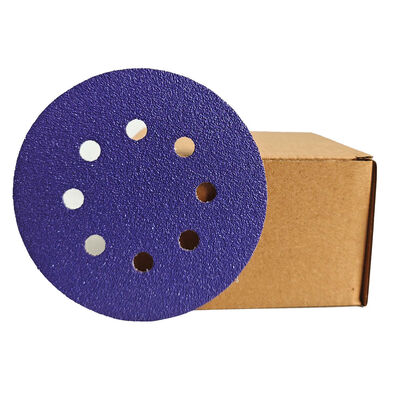 125mm 5 Inch Purple P60-P800 Hook and Loop Ceramic Sanding Disc Automotive Sandpaper