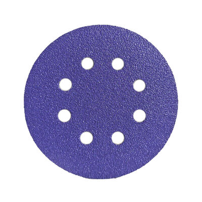 125mm 5 Inch Purple P60-P800 Hook and Loop Ceramic Sanding Disc Automotive Sandpaper
