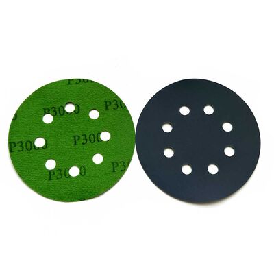 5" 8 Hole Silicon Carbide Sanding Discs 80 Grit Waterproof For Wet/dry Sanding Grinder