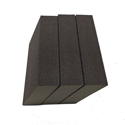 Hot Selling Trapezoidal Bevel Black High-density Foam Abrasives Sponge Sanding Sponge