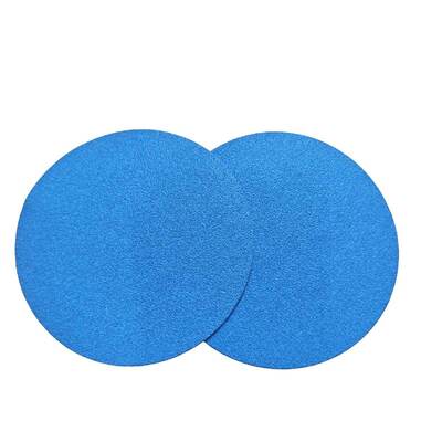 Blue mixed abrasive hook and loop sanding cloth disc customized abrasive tools
