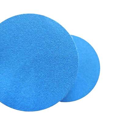 Blue mixed abrasive hook and loop sanding cloth disc customized abrasive tools