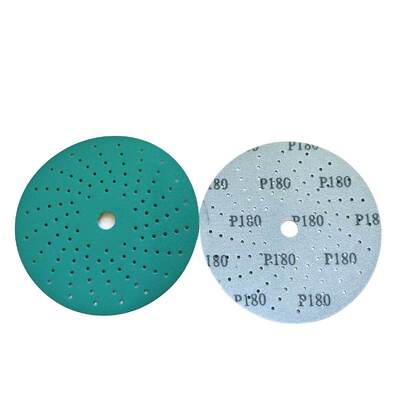 Green Sandpaper Hook and Loop Backing Sandpaper Vortex Hole Sanding Disc Sanding Discs Pad