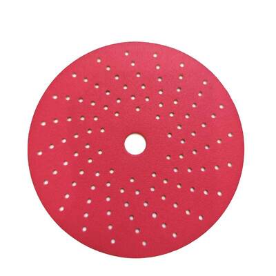 Red Sandpaper Hook and Loop Backing Sandpaper Vortex Hole Sanding Disc Sanding Discs Pad