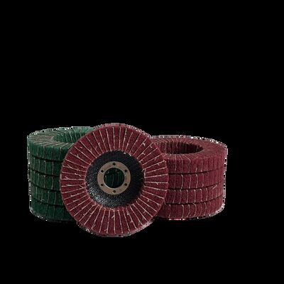 4 Inch Medium Hardness Nylon Fiber Non-Woven Flap Disc Aluminum Oxide Polishing Wheel Metal Polishing OEM