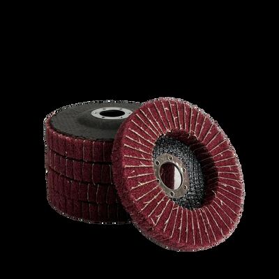 4 Inch Medium Hardness Nylon Fiber Non-Woven Flap Disc Aluminum Oxide Polishing Wheel Metal Polishing OEM