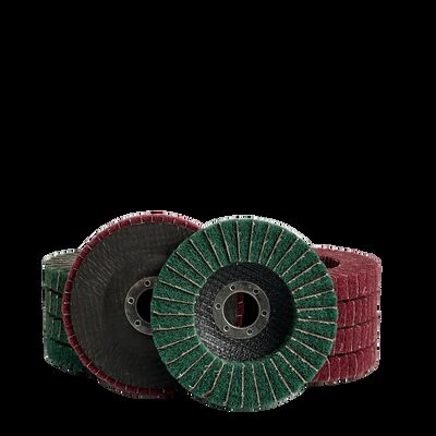 4 Inch Medium Hardness Nylon Fiber Non-Woven Flap Disc Aluminum Oxide Polishing Wheel Metal Polishing OEM