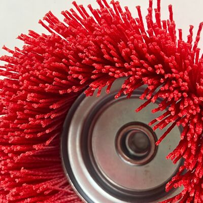 6" Cup Brush, Nylon Filament, 5/8"-11 Thread, 2500 max.RPM