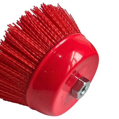 6" Cup Brush, Nylon Filament, 5/8"-11 Thread, 2500 max.RPM