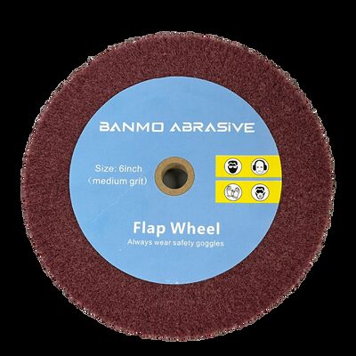 Non-Woven Nylon Fiber Abrasive Flap Wheel Buffing Wheel for Stainless Steel Grinding & Polishing