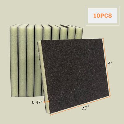 120*100*12mm Good Quality Double Sided Sanding Sponge for Hand Sanding Furniture and Metal