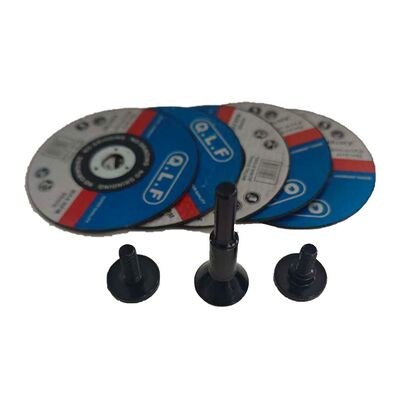 Multifunctional Cutting & Grinding Disc Set  Includes Discs, Clamping Rods, and Connecting Rods  Compatible with 6mm and 10mm Inner Bore Sizes