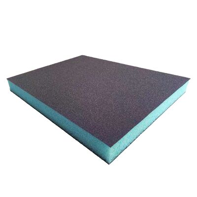120*100*12mm Blue Double-Sided Sponge Sanding Block with High-Efficiency Sanding Performance
