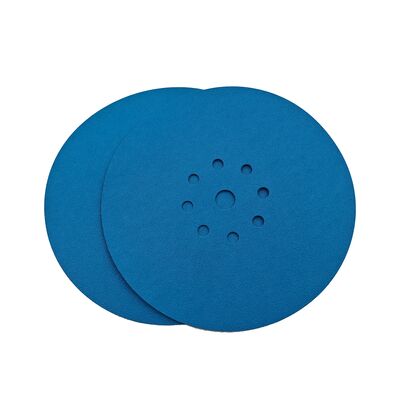 9 Inch 9Holes Aluminum Oxide Medium Grit 225mm Hook Loop Garnet Abrasive Sanding Disc for Wood Polishing OEM